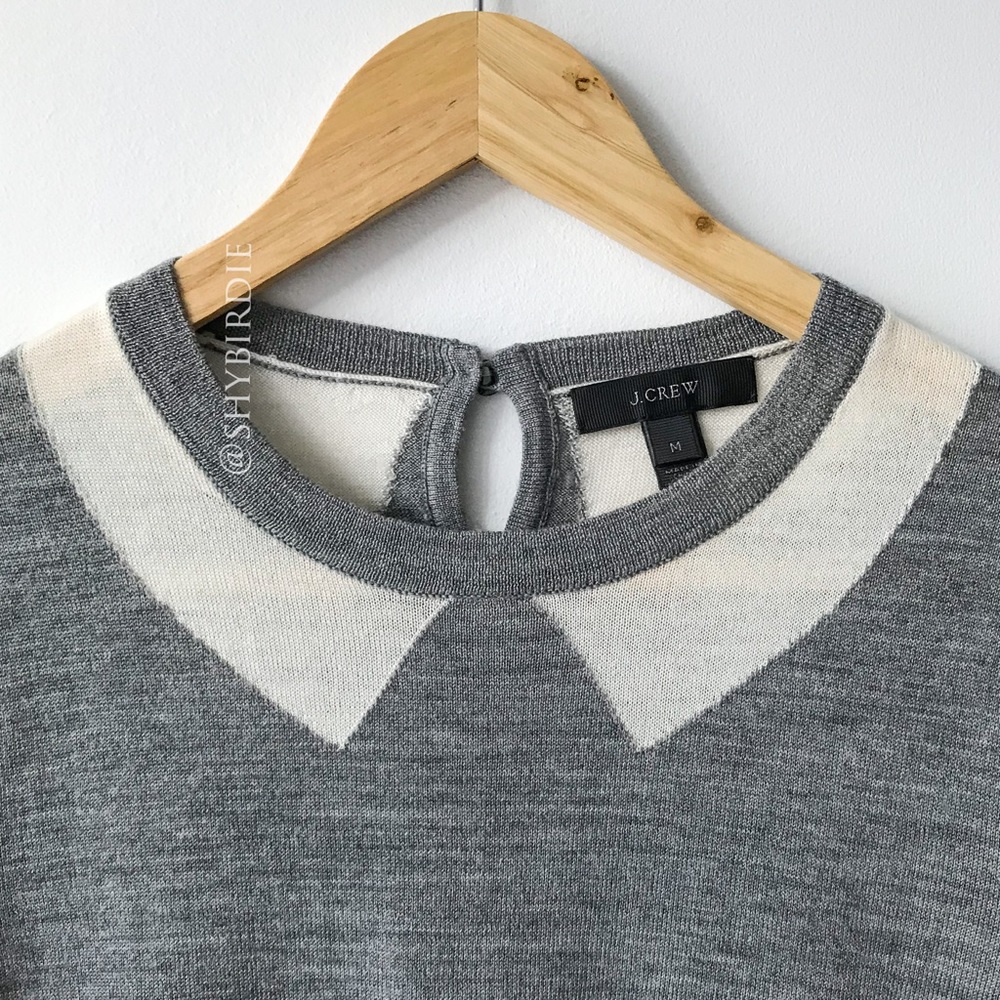 J.Crew Tippi Trompe L’Oeil 100% Merino Intarsia Sweater - Picture 4 of 15